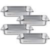 imageVEVOR 6 Pack Hotel Pans Full Size 6Inch Stainless Steel Steam Table PansAntiJam Catering Trays for Steam Tables for Home Party Restaurant Hotel Buffet25 4 Pack