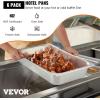 imageVEVOR 6 Pack Hotel Pans Full Size 6Inch Stainless Steel Steam Table PansAntiJam Catering Trays for Steam Tables for Home Party Restaurant Hotel Buffet4 Deep 6 Pack