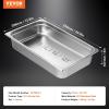 imageVEVOR 6 Pack Hotel Pans Full Size 6Inch Stainless Steel Steam Table PansAntiJam Catering Trays for Steam Tables for Home Party Restaurant Hotel Buffet4 Deep 1 PackThickened