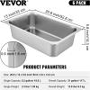 imageVEVOR 6 Pack Hotel Pans Full Size 6Inch Stainless Steel Steam Table PansAntiJam Catering Trays for Steam Tables for Home Party Restaurant Hotel Buffet6 Deep 6 Pack