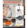 imageVEVOR 6Section Commercial Easy Wedger Stainless Steel Blade Fruit Lime Slicer Lemon Cutter for Home Bar Restaurant12Inch  38Inch  14Inch