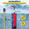 imageVEVOR 6quot Diameter 39quot Length Nylon Corless Ice Auger Drill Bit for Ice Fishing with Extra 118quot Extension Rod Drill Adapter Top Plate and Blade Guard