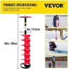 imageVEVOR 6quot Diameter 39quot Length Nylon Corless Ice Auger Drill Bit for Ice Fishing with Extra 118quot Extension Rod Drill Adapter Top Plate and Blade Guard