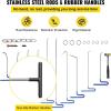 imageVEVOR 73 PCS Dent Repair Kit Auto Car Body Paintless Dent Removal Tool Kit Golden Lifter Bridge Puller Slide Hammer Tool Kit for Automobile Body Washing Machine Refrigerator20 Pcs with 10 Rods