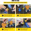 imageVEVOR 73 PCS Dent Repair Kit Auto Car Body Paintless Dent Removal Tool Kit Golden Lifter Bridge Puller Slide Hammer Tool Kit for Automobile Body Washing Machine Refrigerator89PCS with 10 Rods