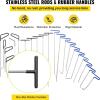 imageVEVOR 73 PCS Dent Repair Kit Auto Car Body Paintless Dent Removal Tool Kit Golden Lifter Bridge Puller Slide Hammer Tool Kit for Automobile Body Washing Machine Refrigerator21 Pcs with 21 Rods