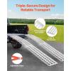 imageVEVOR 75ft Aluminum Ramps 1500 lbs Folding Loading Ramps 2 pcs Set for Pickup Trucks Bed Trailers Ramp with Load Straps for Dirt Bike UTV ATV Trucks Lawn Mowers Cargo Trailer 89quot L x 12quot W2000lbs