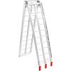 imageVEVOR 75ft Aluminum Ramps 1500 lbs Folding Loading Ramps 2 pcs Set for Pickup Trucks Bed Trailers Ramp with Load Straps for Dirt Bike UTV ATV Trucks Lawn Mowers Cargo Trailer 89quot L x 12quot W750lbs