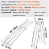 imageVEVOR 75ft Aluminum Ramps 1500 lbs Folding Loading Ramps 2 pcs Set for Pickup Trucks Bed Trailers Ramp with Load Straps for Dirt Bike UTV ATV Trucks Lawn Mowers Cargo Trailer 89quot L x 12quot W1500lbs