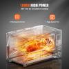 imageVEVOR 7IN1 Air Fryer Toaster Oven 18L Convection Oven 1800W Stainless Steel Toaster Ovens Countertop Combo with Grill Pizza Pan Gloves 6 Slices Toast 10inch Pizza Home Use28L Convection Oven