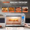 imageVEVOR 7IN1 Air Fryer Toaster Oven 18L Convection Oven 1800W Stainless Steel Toaster Ovens Countertop Combo with Grill Pizza Pan Gloves 6 Slices Toast 10inch Pizza Home Use28L Convection Oven