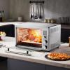 imageVEVOR 7IN1 Air Fryer Toaster Oven 18L Convection Oven 1800W Stainless Steel Toaster Ovens Countertop Combo with Grill Pizza Pan Gloves 6 Slices Toast 10inch Pizza Home Use28L Convection Oven