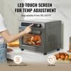 imageVEVOR 7IN1 Air Fryer Toaster Oven 18L Convection Oven 1800W Stainless Steel Toaster Ovens Countertop Combo with Grill Pizza Pan Gloves 6 Slices Toast 10inch Pizza Home Use25L