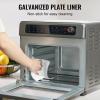 imageVEVOR 7IN1 Air Fryer Toaster Oven 18L Convection Oven 1800W Stainless Steel Toaster Ovens Countertop Combo with Grill Pizza Pan Gloves 6 Slices Toast 10inch Pizza Home Use25L