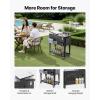 imageVEVOR 80 Quart Rolling Ice Chest Holds up to 50 Bottles  110 Cans Portable Patio Party Bar Drink Cooler Cart with Bottom Shelf Beverage Pool with Side Basket and Bottle Opener Black