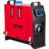 imageVEVOR 8KW Diesel Heater All in One DC1224V Fast Heating Diesel Air Heater with Remote Control and Color Digital Display Low Noise Voice Announcement for RV Truck Camper Van Boat and TrailerBlackRed