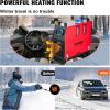 imageVEVOR 8KW Diesel Heater All in One DC1224V Fast Heating Diesel Air Heater with Remote Control and Color Digital Display Low Noise Voice Announcement for RV Truck Camper Van Boat and TrailerBlackRed
