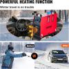 imageVEVOR 8KW Diesel Heater All in One DC1224V Fast Heating Diesel Air Heater with Remote Control and Color Digital Display Low Noise Voice Announcement for RV Truck Camper Van Boat and TrailerRedblack