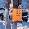 imageVEVOR 8KW Diesel Heater All in One DC1224V Fast Heating Diesel Air Heater with Remote Control and Color Digital Display Low Noise Voice Announcement for RV Truck Camper Van Boat and TrailerOrangeBlack