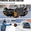 imageVEVOR 8KW Diesel Heater All in One DC1224V Fast Heating Diesel Air Heater with Remote Control and Color Digital Display Low Noise Voice Announcement for RV Truck Camper Van Boat and TrailerBlack