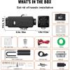 imageVEVOR 8KW Diesel Heater DC1224V Fast Heating Diesel Air Heater with Remote Control and Color Digital Display 10L Fuel Tank Low Noise Voice Announcement for RV Truck Boat and TrailerBlack