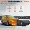 imageVEVOR 8KW Diesel Heater DC1224V Fast Heating Diesel Air Heater with Remote Control and Color Digital Display 10L Fuel Tank Low Noise Voice Announcement for RV Truck Boat and TrailerBlackwhite