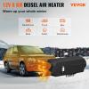 imageVEVOR 8KW Diesel Heater DC1224V Fast Heating Diesel Air Heater with Remote Control and Color Digital Display 10L Fuel Tank Low Noise Voice Announcement for RV Truck Boat and TrailerBlack