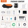 imageVEVOR 8KW Diesel Heater DC1224V Fast Heating Diesel Air Heater with Remote Control and Color Digital Display 10L Fuel Tank Low Noise Voice Announcement for RV Truck Boat and TrailerOrange