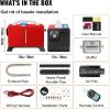 imageVEVOR 8KW Diesel Heater Diesel Heater All in One with Automatic Altitude Adjustment Max 18045 ft Bluetooth App Control Remote Control and LCD Portable Diesel Air Heater for Vehicles and OutdoorsRedBlack