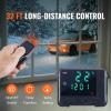 imageVEVOR 8KW Diesel Heater Diesel Heater All in One with Automatic Altitude Adjustment Max 18045 ft Bluetooth App Control Remote Control and LCD Portable Diesel Air Heater for Vehicles and OutdoorsOrangeBlack