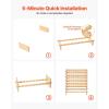 imageVEVOR 8Tier 72 Bottles Stackable Modular Wine Rack Freestanding Wines Holder Display Shelf Solid Bamboo Wood Storage Racks WobbleFree Shelves for Kitchens Dining Rooms Cellars Natural ColorOriginal Wooden Colour
