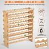 imageVEVOR 8Tier 72 Bottles Stackable Modular Wine Rack Freestanding Wines Holder Display Shelf Solid Bamboo Wood Storage Racks WobbleFree Shelves for Kitchens Dining Rooms Cellars Natural ColorOriginal Wooden Colour