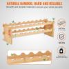 imageVEVOR 8Tier 72 Bottles Stackable Modular Wine Rack Freestanding Wines Holder Display Shelf Solid Bamboo Wood Storage Racks WobbleFree Shelves for Kitchens Dining Rooms Cellars Natural ColorOriginal Wooden Colour