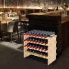 imageVEVOR 8Tier 72 Bottles Stackable Modular Wine Rack Freestanding Wines Holder Display Shelf Solid Bamboo Wood Storage Racks WobbleFree Shelves for Kitchens Dining Rooms Cellars Natural ColorOriginal Wooden Colour