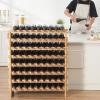 imageVEVOR 8Tier 72 Bottles Stackable Modular Wine Rack Freestanding Wines Holder Display Shelf Solid Bamboo Wood Storage Racks WobbleFree Shelves for Kitchens Dining Rooms Cellars Natural ColorOriginal Wooden Colour