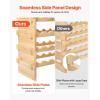 imageVEVOR 8Tier 72 Bottles Stackable Modular Wine Rack Freestanding Wines Holder Display Shelf Solid Bamboo Wood Storage Racks WobbleFree Shelves for Kitchens Dining Rooms Cellars Natural ColorOriginal Wooden Colour