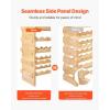 imageVEVOR 8Tier 72 Bottles Stackable Modular Wine Rack Freestanding Wines Holder Display Shelf Solid Bamboo Wood Storage Racks WobbleFree Shelves for Kitchens Dining Rooms Cellars Natural ColorOriginal Wooden Colour