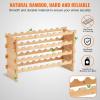 imageVEVOR 8Tier 72 Bottles Stackable Modular Wine Rack Freestanding Wines Holder Display Shelf Solid Bamboo Wood Storage Racks WobbleFree Shelves for Kitchens Dining Rooms Cellars Natural ColorOriginal Wooden Colour