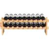 imageVEVOR 8Tier 72 Bottles Stackable Modular Wine Rack Freestanding Wines Holder Display Shelf Solid Bamboo Wood Storage Racks WobbleFree Shelves for Kitchens Dining Rooms Cellars Natural ColorOriginal Wooden Colour