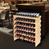 imageVEVOR 8Tier 72 Bottles Stackable Modular Wine Rack Freestanding Wines Holder Display Shelf Solid Bamboo Wood Storage Racks WobbleFree Shelves for Kitchens Dining Rooms Cellars Natural ColorOriginal Wooden Colour