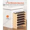 imageVEVOR 8Tier 72 Bottles Stackable Modular Wine Rack Freestanding Wines Holder Display Shelf Solid Bamboo Wood Storage Racks WobbleFree Shelves for Kitchens Dining Rooms Cellars Natural ColorOriginal Wooden Colour