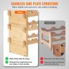 imageVEVOR 8Tier 72 Bottles Stackable Modular Wine Rack Freestanding Wines Holder Display Shelf Solid Bamboo Wood Storage Racks WobbleFree Shelves for Kitchens Dining Rooms Cellars Natural ColorOriginal Wooden Colour