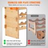 imageVEVOR 8Tier 72 Bottles Stackable Modular Wine Rack Freestanding Wines Holder Display Shelf Solid Bamboo Wood Storage Racks WobbleFree Shelves for Kitchens Dining Rooms Cellars Natural ColorOriginal Wooden Colour
