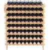 imageVEVOR 8Tier 72 Bottles Stackable Modular Wine Rack Freestanding Wines Holder Display Shelf Solid Bamboo Wood Storage Racks WobbleFree Shelves for Kitchens Dining Rooms Cellars Natural ColorOriginal Wooden Colour