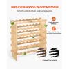 imageVEVOR 8Tier 72 Bottles Stackable Modular Wine Rack Freestanding Wines Holder Display Shelf Solid Bamboo Wood Storage Racks WobbleFree Shelves for Kitchens Dining Rooms Cellars Natural ColorOriginal Wooden Colour