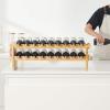 imageVEVOR 8Tier 72 Bottles Stackable Modular Wine Rack Freestanding Wines Holder Display Shelf Solid Bamboo Wood Storage Racks WobbleFree Shelves for Kitchens Dining Rooms Cellars Natural ColorOriginal Wooden Colour