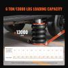 imageVEVOR Air Jack 6 Ton13000 lbs Quadruple Bag Air Jack Lift up to 265quot with Heightened Column ampamp Adjustable Handle Thick Rubber Pad 25 S Fast Lifting Pneumatic Jack for Car SUV Pickup Truck6Thigh 265in
