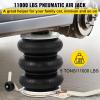 imageVEVOR Air Jack 6 Ton13000 lbs Quadruple Bag Air Jack Lift up to 265quot with Heightened Column ampamp Adjustable Handle Thick Rubber Pad 25 S Fast Lifting Pneumatic Jack for Car SUV Pickup Truck5T Long Handle
