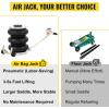 imageVEVOR Air Jack 6 Ton13000 lbs Quadruple Bag Air Jack Lift up to 265quot with Heightened Column ampamp Adjustable Handle Thick Rubber Pad 25 S Fast Lifting Pneumatic Jack for Car SUV Pickup Truck5T Long Handle