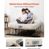 imageVEVOR Air Mattress with Frame Inflatable 2 Person Camping Cot with Builtin Pump Portable Folding Air Beds Supports 600 lbs Blow Up Bed for Guests Camping Travel Indoor ampamp Outdoor UseQueen 78L x 60W x 25H